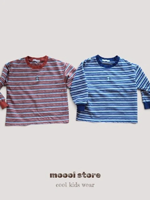 Little Foxx – Vin Embroidery Striped Tee