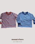 Little Foxx – Vin Embroidery Striped Tee