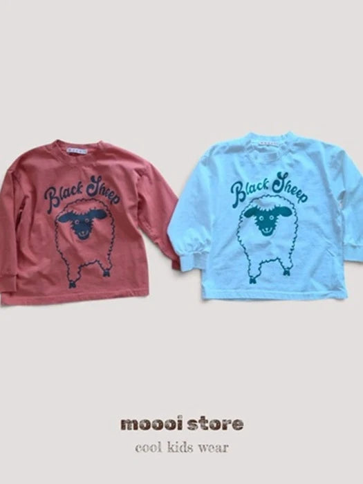 Little Foxx – Sheep Front &amp; Back Print Tee