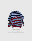 Little Foxx – Label Striped Sweatshirt Tee