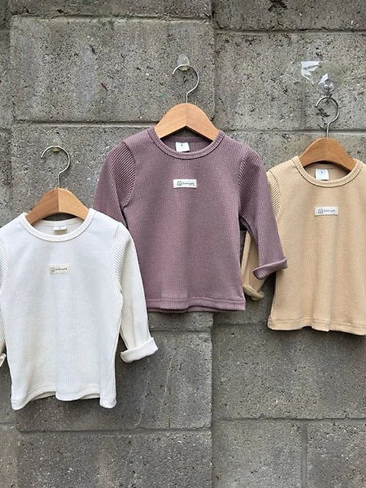 Little Foxx – Cotton Ribbed Plain Tee