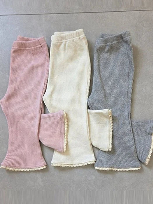 Little Foxx – Ribbed Torchon Flare Pants