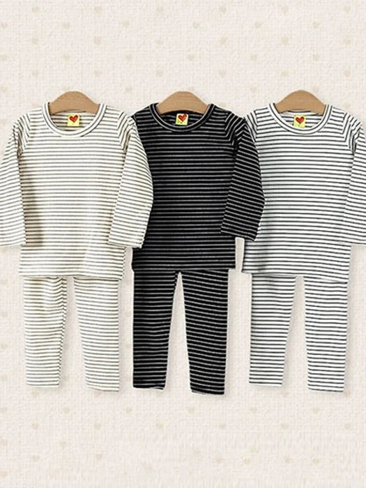 Little Foxx – Striped Ribbed Loungewear