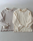Little Foxx – Soft Ribbed Lace Tee