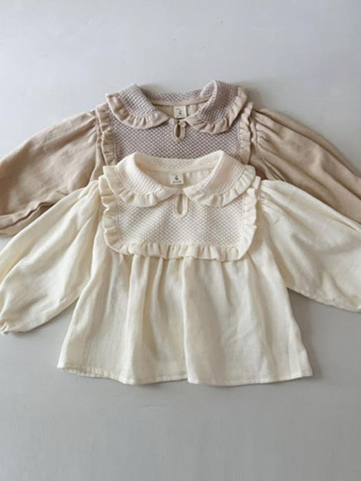 Little Foxx – Rosé Color Block Collar Blouse