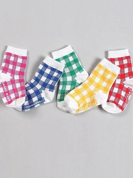 Little Foxx – Cute Check Socks (Set of 5)