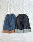 Little Foxx – Check Duri Denim Pants