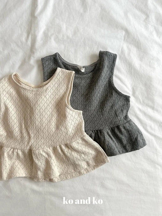 Little Foxx – Knit Shirring Top