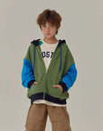 Little Foxx – Color Block Zip-Up Hoodie