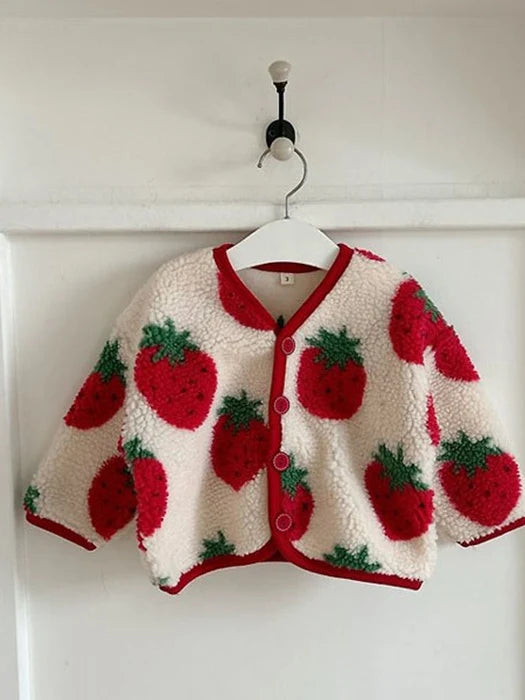 Little Foxx – Strawberry Boucle Cardigan