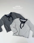 Little Foxx – Ribbon Strap Striped Tee
