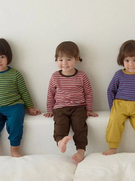 Little Foxx – Striped Color Block Loungewear