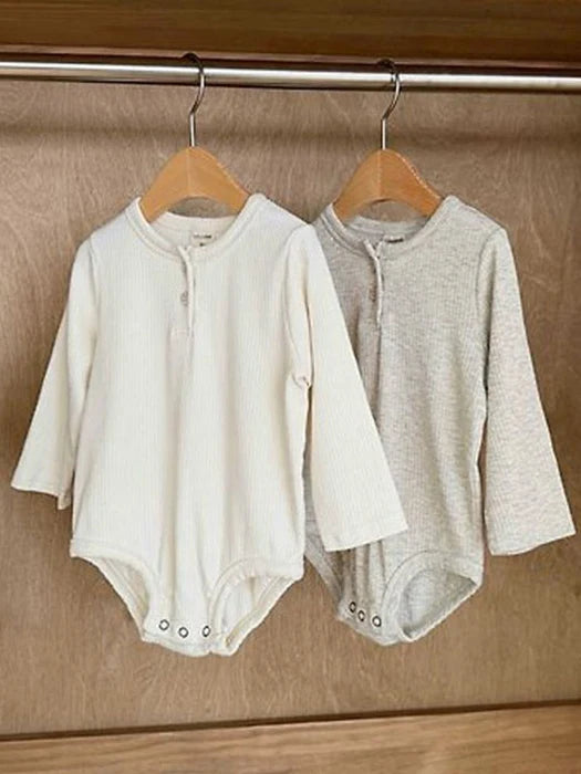 Little Foxx – Remi Ribbed Henley Neck Suit