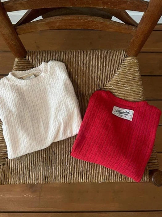 Little Foxx – Cable Knit Sweatshirt