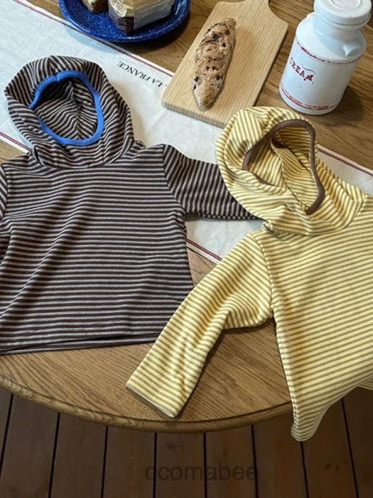 Little Foxx – Sweet Chestnut Stripe Hooded Tee