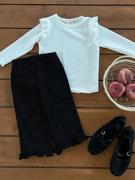 Little Foxx – Dot Frill Pants