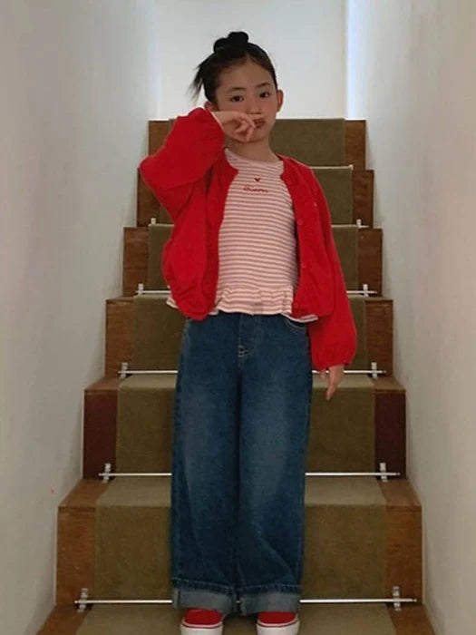 Little Foxx – Heart Roll Up Denim Pants (+ Mom)