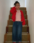Little Foxx – Heart Roll Up Denim Pants (+ Mom)