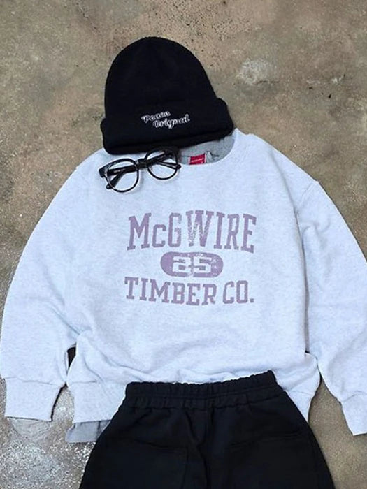 Little Foxx – Timber Sweatshirt-White Melange