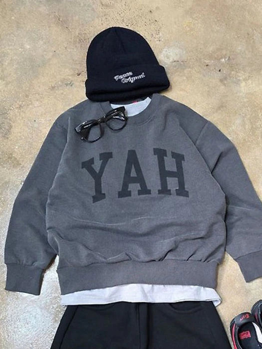 Little Foxx – Yes Sweatshirt-Charcoal