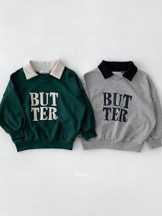 Little Foxx – Square Butter Collar Sweatshirt