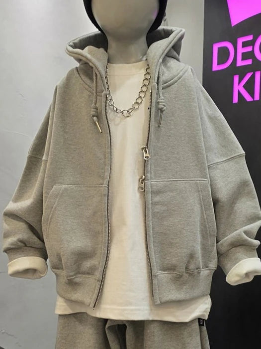 Little Foxx – Twin Loose Hood Zip-up