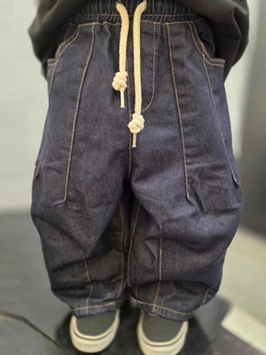 Little Foxx – Curved Denim Pants