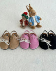 Little Foxx – Madison Suede Slides (Detachable Charm)