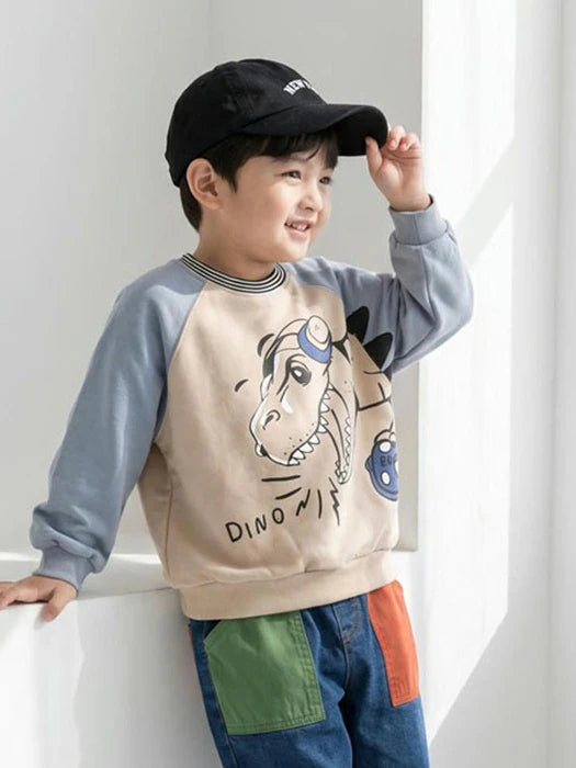 Little Foxx – Raglan Horned Dinosaur Tee