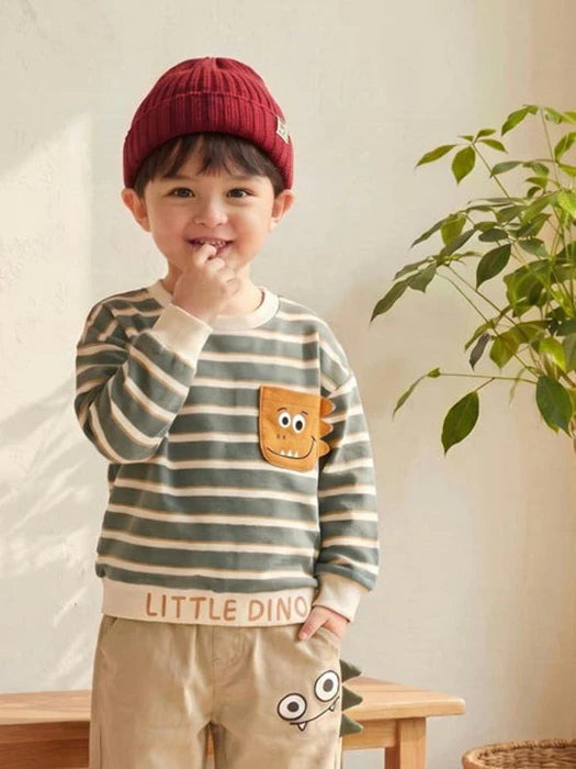 Little Foxx – Little Dino Striped Tee
