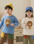Little Foxx – Lion All-over Print Fringe Tee