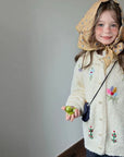Little Foxx – Vintage Collar Floral Cardigan