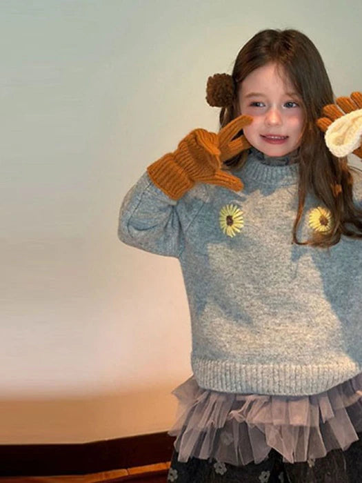 Little Foxx – Yellow Daisy Knit