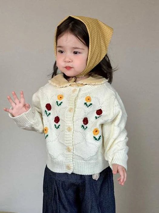 Little Foxx – Flower Crochet Cardigan