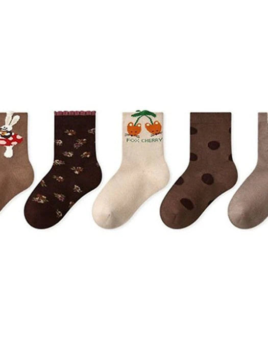 Little Foxx – Fox Cherry Rabbit Socks Set