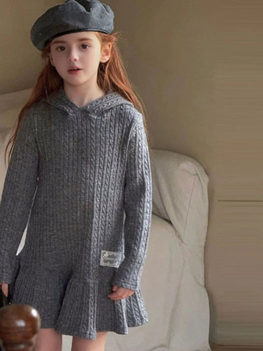 Little Foxx – Oz Hooded Knit Dress