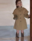 Little Foxx – Ribbon Cape Trench Coat