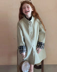Little Foxx – BB Big Ribbon Check Trench Coat