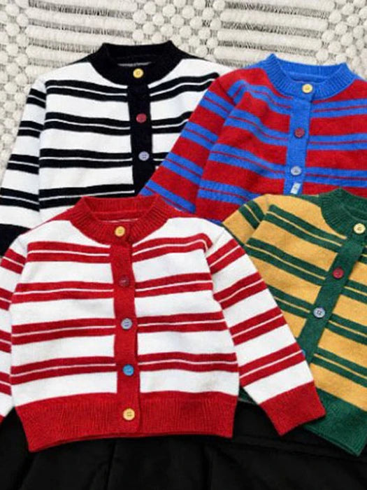Little Foxx – Small Striped Button Cardigan