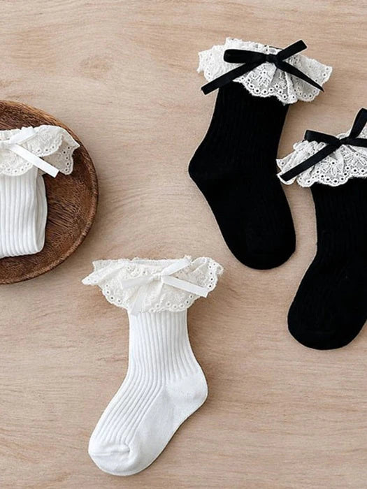 Little Foxx – Two Color Ribbon Socks Set