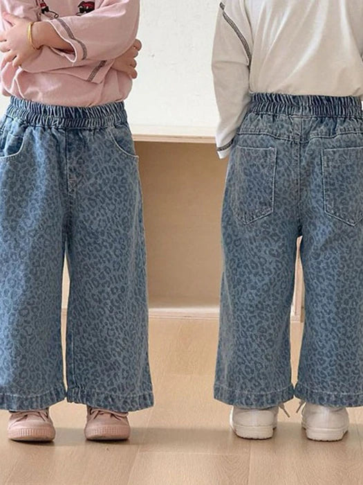 Little Foxx – Leopard Wild Denim Pants