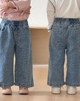 Little Foxx – Leopard Wild Denim Pants
