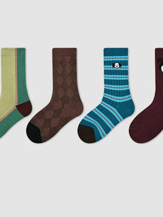 Little Foxx – Blue Striped Socks Set
