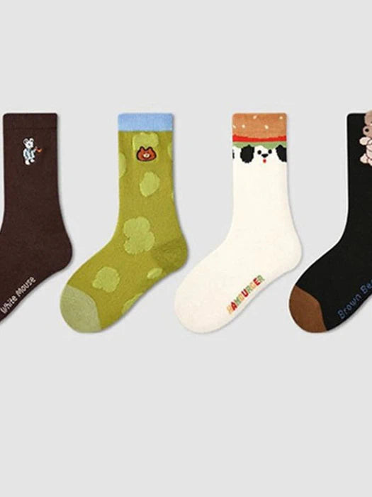 Little Foxx – White Mouse Socks Set