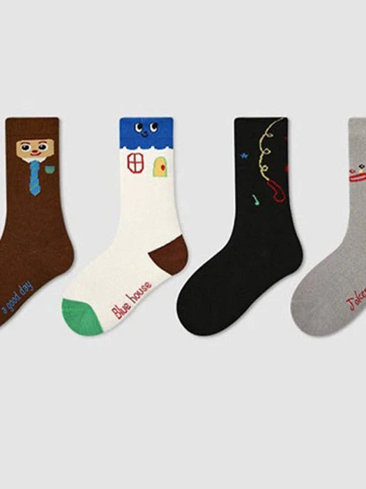 Little Foxx – Blue House Socks Set