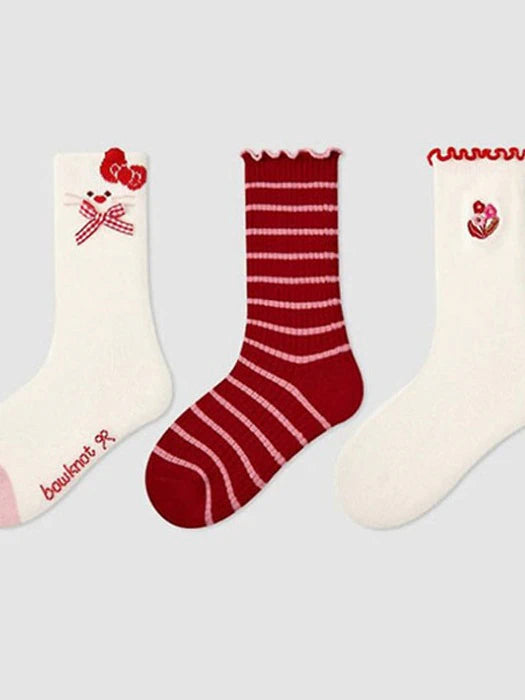 Little Foxx – Red Cat Socks Set
