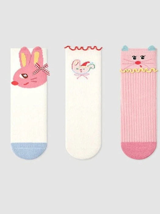 Little Foxx – Cute Pink Rabbit Socks Set