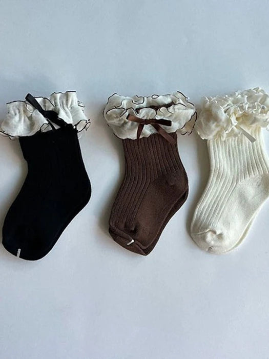Little Foxx – Lace Ribbon Socks Set