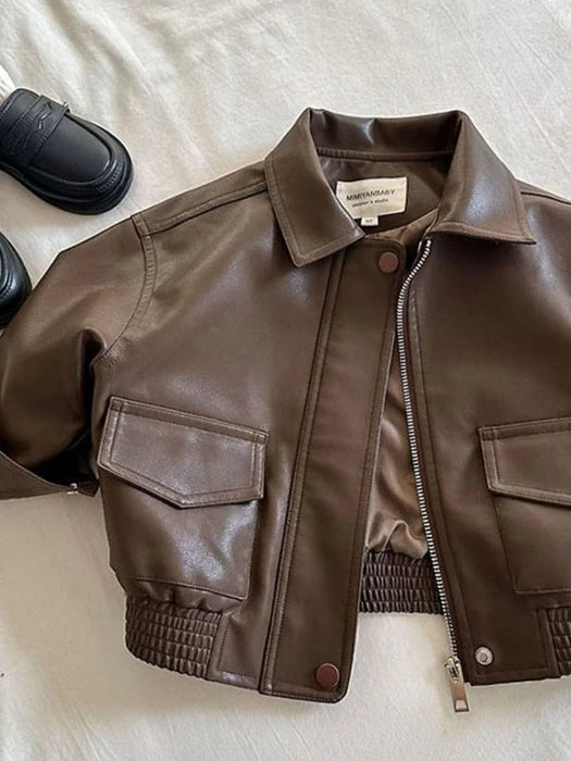 Little Foxx – Two Pocket Classic Leather Jacket