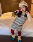 Little Foxx – Retro Island Knit Top & Bottom Set